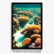 Pixel Art Poster - Elderly Coral Reef (8 Bit Psychedelic Video Game Print)