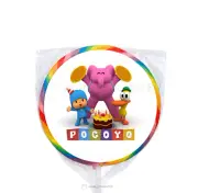 24 Pocoyo 1.67" Sticker Labels for Bag Lollipop Party Favor Birthday
