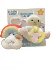 Magic Years 2-Piece Sensory Play Set - Soft Plush Toy & Musical Light-Up Buddy