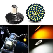 White Amber Switchback LED Turn Signal Light Bulb For Harley Davidson Softa Dyna
