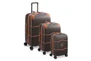 Delsey Chatelet Air 2.0 Set - 3 Piece Hardsided Luggage - Chocolate