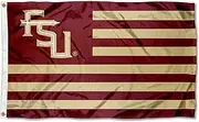 College Flags & Banners Co. Florida State Seminoles American USA Stripes Nation Flag