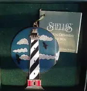 CAPE HATTERAS LIGHT NC 1995 Shelia's 3D Historical Ornament ORO07 FIRST EDITION