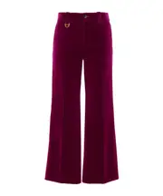 Chloé Cropped Bootcut Pants FR34 pansy purple