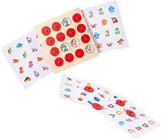 WEKAMOS Early Education Puzzle Game Memory Chess Training Kit Wooden Child Logic Game for Toddlers Kids