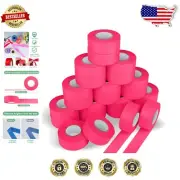 High Visibility 24 Pack Pink PVC Flagging Tape - Non-Adhesive, 3.35 Mil Thick