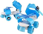 4 Wheels Skates - Unisex Roller Skates Double Row Four Wheels - Easy to Wear Inline Skates, Children's Adjustable Roller Skates for Exercise and Body