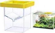Fish Isolation Box, Transparent Hatching Incubator Box, Suction Cup Hatching Container, Aquarium Accessories for Isolating, Acclimating Or Raising