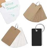XOUDKE Pack of 150 Blank Paper Cards, Colourful Index Cards, Blank Business Cards, Paper, Blank Memory Cards, Kraft Paper, Flashcards, Playing Cards, Word Cards, Vocabulary Cards, Flashcards