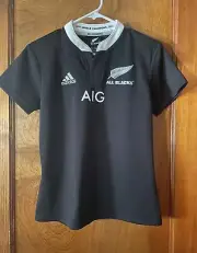 Adidas Climacool New Zealand All Blacks AIG Rugby Jersey Shirt Women’s Small