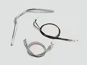 Hurricane H038-067C POLICE3 Handle Set, Chrome Plated CB1300SB (10-13 Vehicles Without ABS)