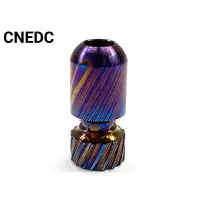 在飛比找蝦皮購物優惠-CNEDC 鈦大馬士革edc傘繩珠吊墜首飾掛鉤拉鍊頭項鍊吊墜