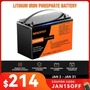 24V 100Ah Lithium Iron Battery 12V 200Ah LiFePO4 Replace AGM Solar Marine BMS RV