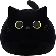Black Cat Plush Toy Black Cat Pillow,Soft Plush Doll Cat Plushie Cat Pillow,Stuffed Animal Soft Plush Pillow Baby Plush Toys Cat Shape Design Sofa Pillow Decoration Doll