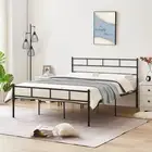 Foret Bed Frame Metal Queen Double King Single Full Size Mattress Base Bedroom
