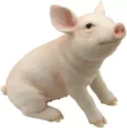 4.88 Inch Cute Baby Pig Decorative Statue Figurine Farm Animal Country Barnyard