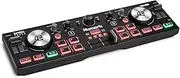 [Numark] DJ2GO2 Touch - Compact 2 Deck USB DJ Controller For Serato DJ with a Mixer, Crossfader, Audio Interface and Touch Capacitive Jog Wheels Black Small