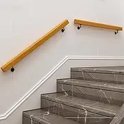 Staircase Handrail Solid Wood Hand Rail for Stairs Wall Mounted Staircases Banister Rail for Indoor Outdoor Home Bathroom Corridor Grab Rails 1ft~15ft(4.3ft/130cm)