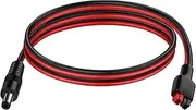 iGreely 5.5mm x 2.1mm DC Male Power Plug Cable Compatible with Powerpole for Portable Generator 14 AWG Wire 3.3ft/1m (Male)