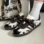 ECHO鞋類- NOTITLE X ADIDAS SANBA "COW PRINT" 奶牛 米粽黑 焦糖底 ID6024