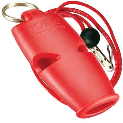 RED Fox 40 Micro Whistle Rescue Safety Referee Alert FREE LANYARD - BEST VALUE