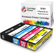 4 Pack (1BK,1C,1M,1Y) Compatible Ink for HP 976Y for HP PageWide Managed P55250 P55250dw P57750 P57750dw PageWide Pro 552 552dw 577 577dw 577z
