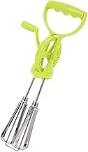 ABOOFAN Hand Crank Manual Egg Mixer Ergonomic Stainless Steel Whisk for Comfortable Long Term Use Home Kitchens Bakeries and Restaurants Multi Functional Beater for Eggs and More