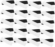 Angoily 60 Pairs Double Sided Adhesive Hook and Loop Strips of Durable Nylon Rug Tapes for Fixing Mounting and Organizing for Home Office and Workshop Use