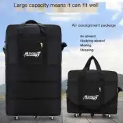 Foldable Trolley Luggage Bag with Wheels Travel Suitcase for Men Women