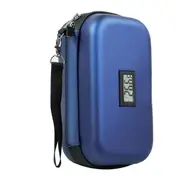 24h Insulin Cooler Travel Case Medication Diabetic Cooler for Travel with Thermometer Temperature Display Fahrenheit Blue