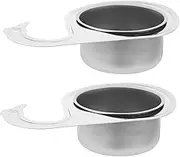 VILLFUL 2pcs Filter Basket Over Sink Strainer Stainless Steel Floor Drain Filter Sink Basket Strainer Tool Sink Drain Basket Sink Colander for Kitchen Sink Stainless Steel Sink Strainer
