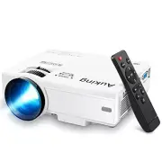 AuKing Mini Projector 2022 Upgraded Portable Video-Projector,55000 Hours Multime