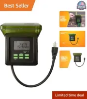 Heavy Duty Digital Outlet Timer - 7-Day Programmable - 2 Grounded Outlets