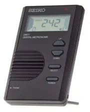 Seiko DM71 Pocket-Size Metronome, Black