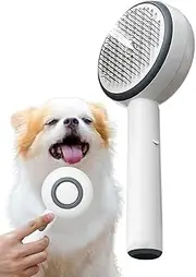 Pet Steam Brush,Rechargeable Self-Cleaning Cat Brush for Shedding | Portable Grooming Tool for Long Short Hair Puppy Kitten Animals