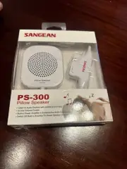 NEW Sangean PS-300 Pillow Speaker with In-line Volume Control, Power Amplifier