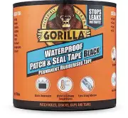 Gorilla Patch And Seal BLACK Waterproof Strong Permanent Rubber Repair Tape