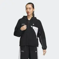 在飛比找PChome24h購物優惠-【ADIDAS】女 風衣外套 黑-IP0753