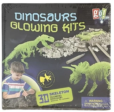 Dinosaurs Glowing Excavation 3D Skeleton Kit New In Factory Sealed Box