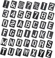 42pcs DIY Painting Stencils Reusable Letter Number Templates for Creative Crafts Easy to Use Hollowed Out Drawing Tools for Adults for Home Decor and Art Projects