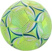 EXHUMKY Glow Dark Soccer Ball Luminous Training Equipment for Boys and Girls Adults Machine-Stitched Football Night Play Accessory Versatile Sports Gear