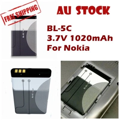 BL-5C 3.7V 1020mAh Rechargeable Battery for Nokia Asha C1 C2 N91 Ngage Radio Toy