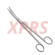 Sims Scissors, 8", Curved, Sharp-Blunt Points, Premium German Stainless