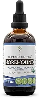 Horehound USDA Organic Tincture | Alcohol-Free Extract, High-Potency Herbal Drops | Made from 100% Certified Organic Horehound (Marrubium vulgare) Dried Herb 4 oz