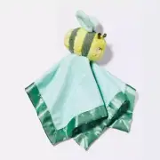 Cloud Island Green Yellow HONEY BEE Dots Security Blanket Baby Toy Lovey Target