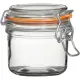 【Utopia】扣式玻璃密封罐 橘200ml(保鮮罐 咖啡罐 收納罐 零食罐 儲物罐)