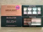 Makeup Revolution 4x Palettes - Highlighter, Blush, Strobe, Brows