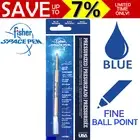 Fisher Space Pen Refill Parker Pen Style Ball Point Write UNDER Water FINE BLUE