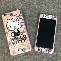 在飛比找蝦皮購物優惠-【SB精品】iPhone kitty 滿版 i8卡通保護貼 