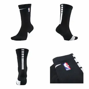 【NIKE 耐吉】襪子 Elite NBA 黑 中筒襪 籃球襪 運動(SX7587-010)